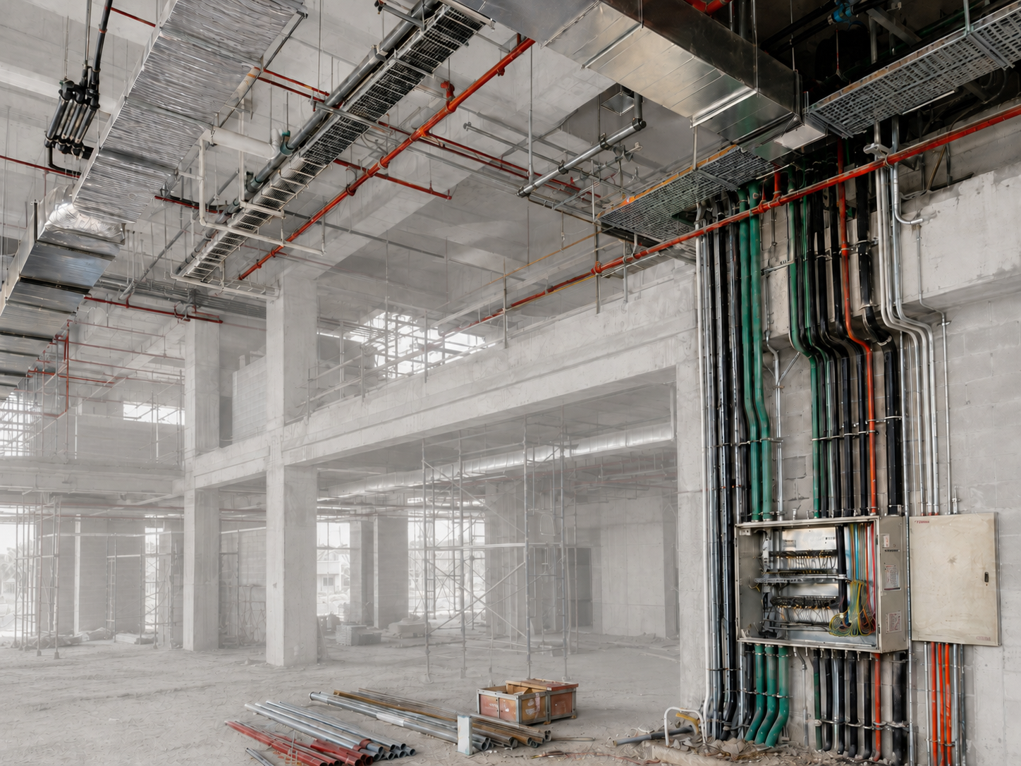 Coordinated MEP services on site